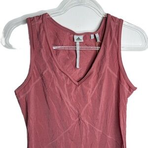 NWT Stella McCartney x adidas Husky Pink V-Neck Athletic Tank Top L